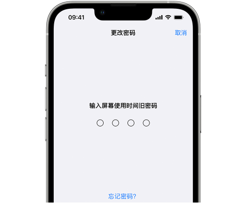 漳州iPhone屏幕维修分享iPhone屏幕使用时间密码忘记了怎么办 