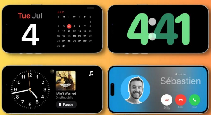 漳州苹果手机维修分享iOS17横屏充电待机显示有什么好处 
